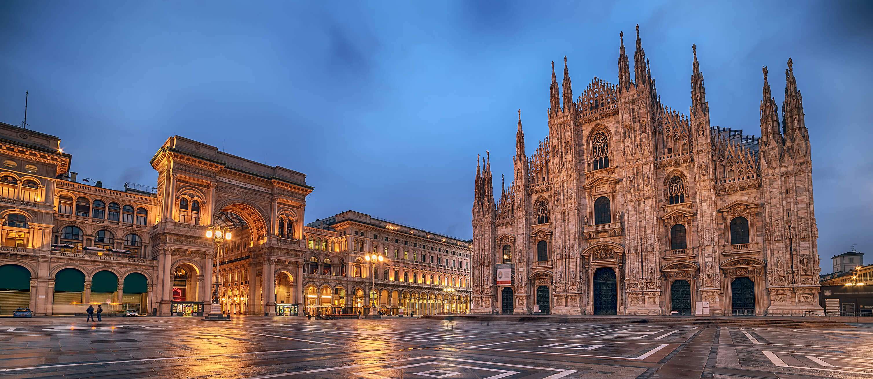 limousine service milan at the cathedral
